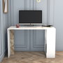 Hanah Home Mesa de Estudio Lima - Blanco Mármol, 120x60x75.4 cm